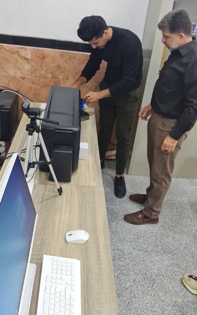 تجهيز طابعة هويات
